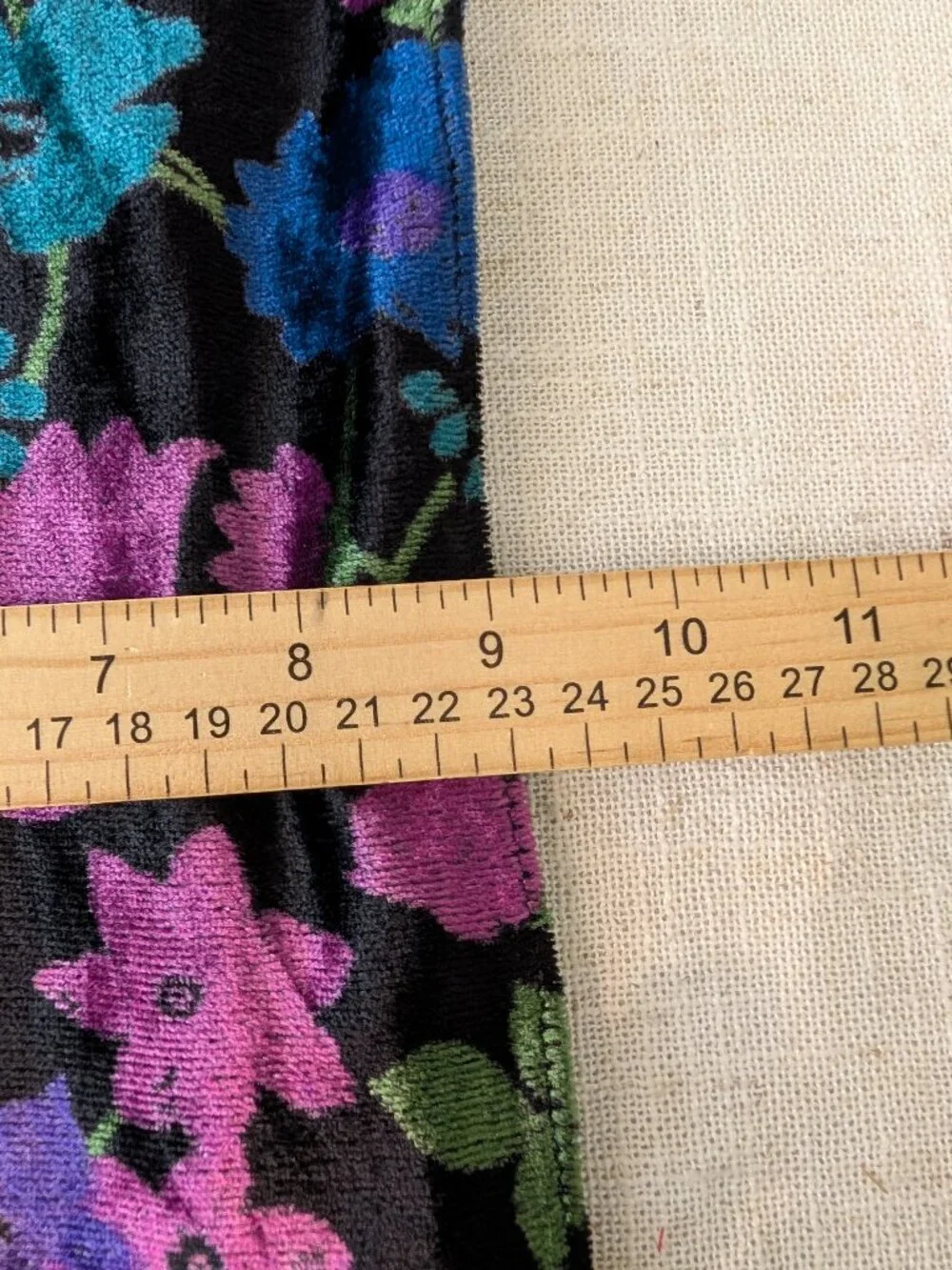 Floral Velour / Velvet Scarf - Made in India
